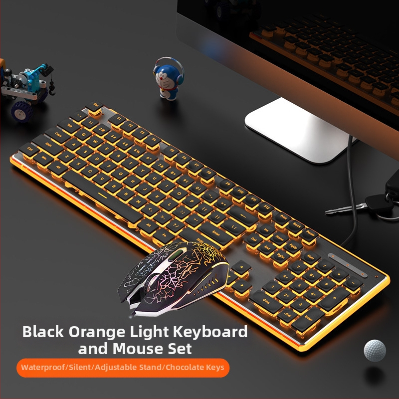 Tastatură subțire cu fir, senzație mecanică, impermeabilă, corp metalic, >98 taste