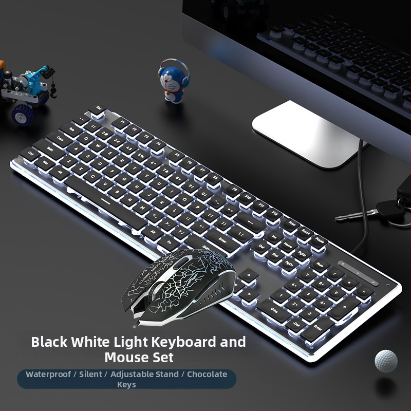 Tastatură subțire cu fir, senzație mecanică, impermeabilă, corp metalic, >98 taste