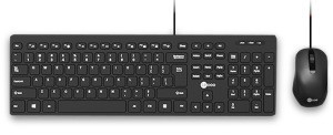 Lenovo KB101 Ζεύγος πληκτρολογίου και ποντικιού με ενσύρματο USB – Gaming, 1200 DPI, εργονομικό, 2024 έκδοση