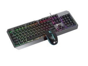 Lenovo KB101 Ζεύγος πληκτρολογίου και ποντικιού με ενσύρματο USB – Gaming, 1200 DPI, εργονομικό, 2024 έκδοση