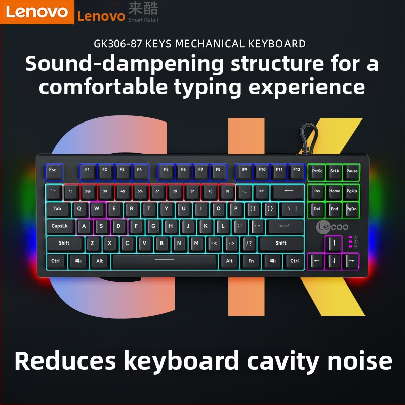 Lenovo KB101 Kabelový set klávesnice a myši USB – Gaming, 1200 DPI, Ergonomický, vydanie 2024