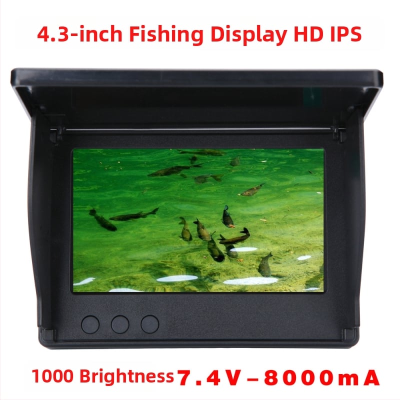 Makšķerēšanas vizuālais monitors – TFT LCD, 800x480 RGB, video ievade, PAL/NTSC, LANCEVON