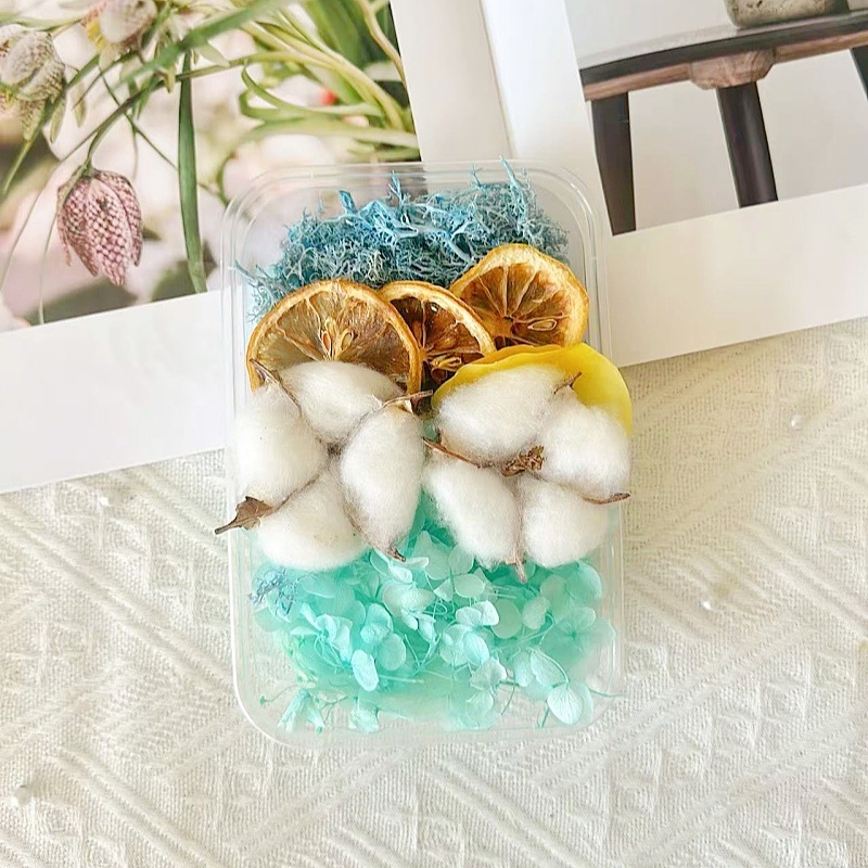 Kit materiale DIY: flori uscate, plante naturale, scorțișoară, decorațiuni lucrate manual