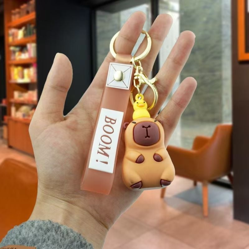 Κάπιμπάρα κλειδοθήκη, σιλικόνη, καρτούν στυλ