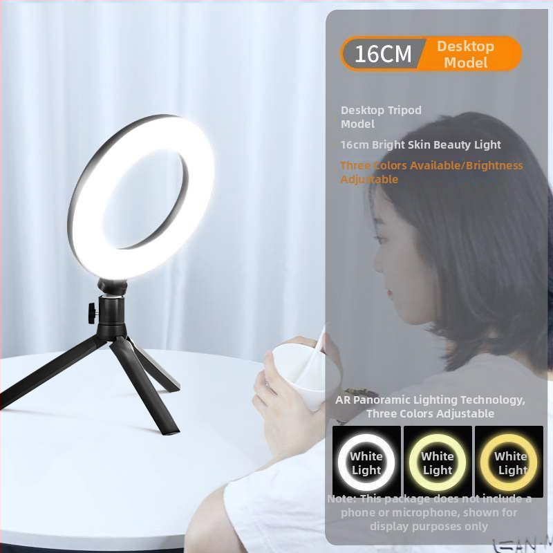 Waite doplnkové svetlo pre live streaming s trojfarebnou teplotou, ≤10W, 110V