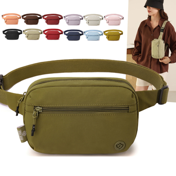 Jelans nylon crossbody torba za preko ramena, džep za telefon, vodootporna, zatvara se zipom, unutarnji odjeljak, za slobodno vrijeme i putovanja