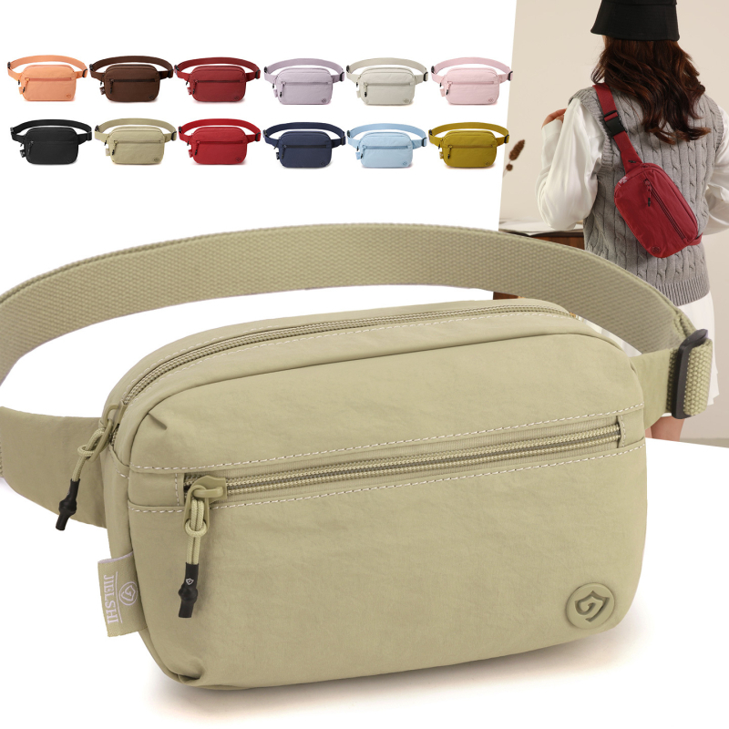 Jelans nylon crossbody torba za preko ramena, džep za telefon, vodootporna, zatvara se zipom, unutarnji odjeljak, za slobodno vrijeme i putovanja