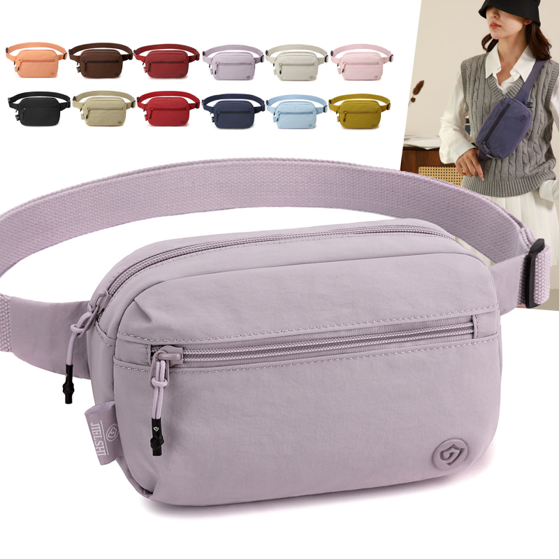 Jelans nylon crossbody torba za preko ramena, džep za telefon, vodootporna, zatvara se zipom, unutarnji odjeljak, za slobodno vrijeme i putovanja
