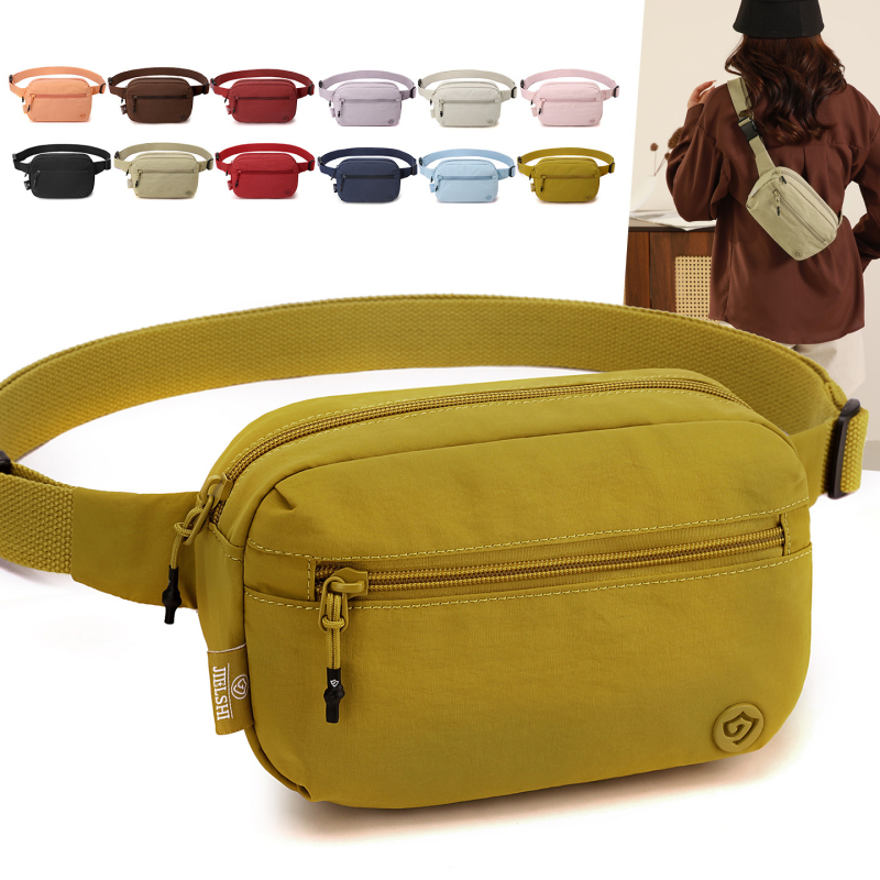 Jelans nylon crossbody torba za preko ramena, džep za telefon, vodootporna, zatvara se zipom, unutarnji odjeljak, za slobodno vrijeme i putovanja