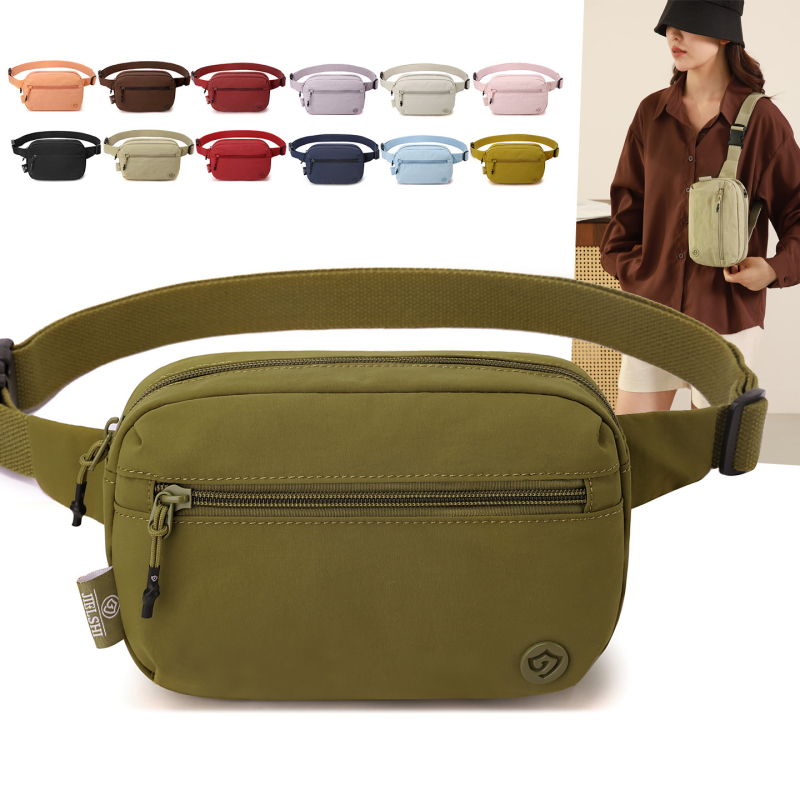 Jelans nylon crossbody torba za preko ramena, džep za telefon, vodootporna, zatvara se zipom, unutarnji odjeljak, za slobodno vrijeme i putovanja