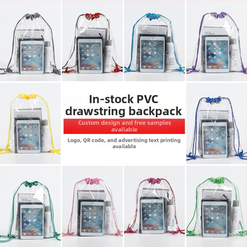 Sac de depozitare din PVC cu șnur, imprimare logo personalizabilă