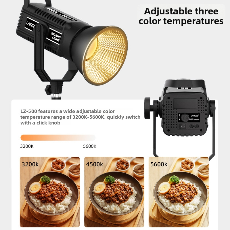 LATZZ Osvetlenie na doplnenie pre živé vysielanie, fotografovanie a krátke videá — 101–150W, 220V, Tri farebné teploty