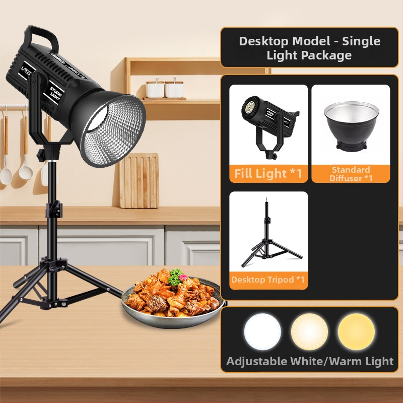 LATZZ Osvetlenie na doplnenie pre živé vysielanie, fotografovanie a krátke videá — 101–150W, 220V, Tri farebné teploty