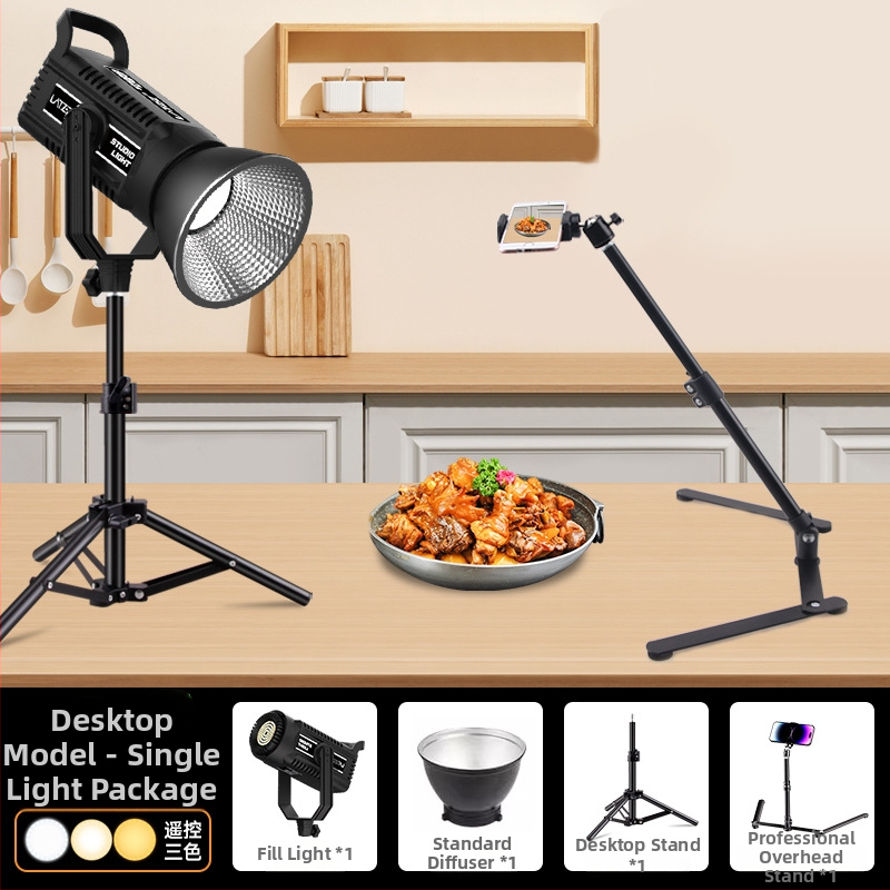 LATZZ Osvetlenie na doplnenie pre živé vysielanie, fotografovanie a krátke videá — 101–150W, 220V, Tri farebné teploty