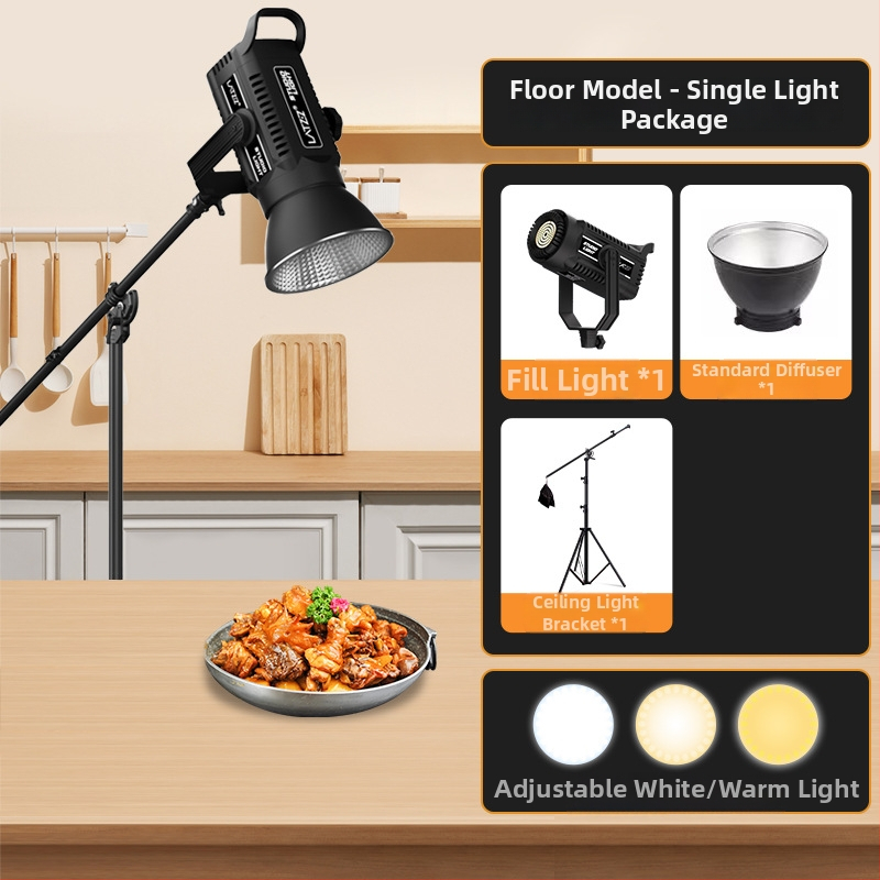 LATZZ Osvetlenie na doplnenie pre živé vysielanie, fotografovanie a krátke videá — 101–150W, 220V, Tri farebné teploty