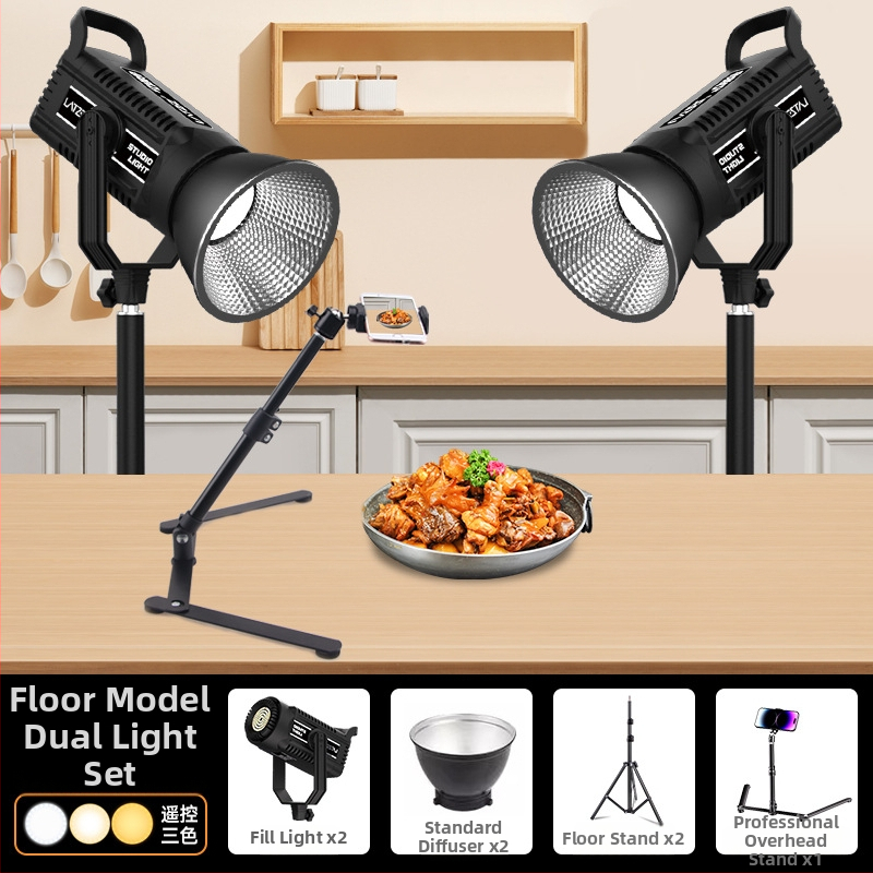 LATZZ Osvetlenie na doplnenie pre živé vysielanie, fotografovanie a krátke videá — 101–150W, 220V, Tri farebné teploty