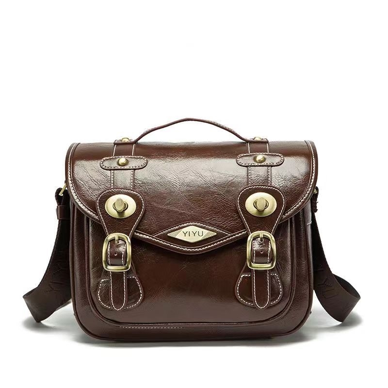 Τσάντα κάμερας SLR με αποθήκευση φακών, PU υλικό, ιμάντας αερόσφυξης, ρετρό στυλ