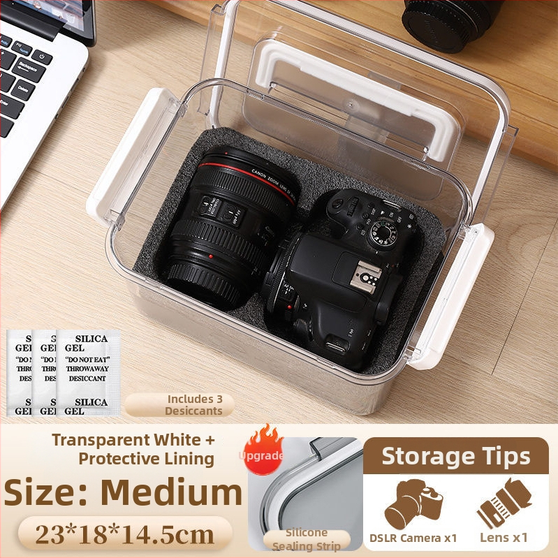 Kamera nedvességvédő doboz SLR digitális felszereléshez – szárítás, penészmentes, zárt tárolás objektívek és felszerelések számára