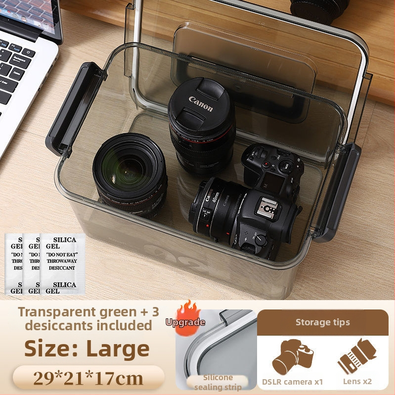 Kamera nedvességvédő doboz SLR digitális felszereléshez – szárítás, penészmentes, zárt tárolás objektívek és felszerelések számára