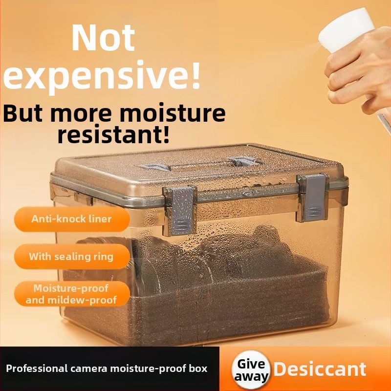 Kamera nedvességvédő doboz SLR digitális felszereléshez – szárítás, penészmentes, zárt tárolás objektívek és felszerelések számára