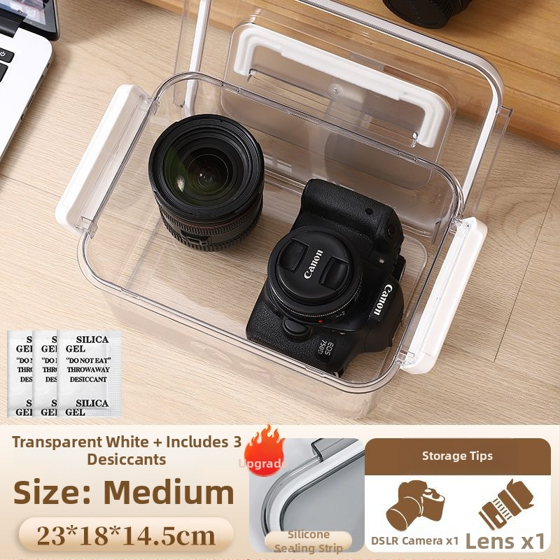 Kamera nedvességvédő doboz SLR digitális felszereléshez – szárítás, penészmentes, zárt tárolás objektívek és felszerelések számára