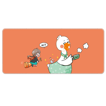 Мишкоподложка за офис и игри: натурален каучук, против приплъзване, печат чрез трансфер на топлина, OEM обработка.