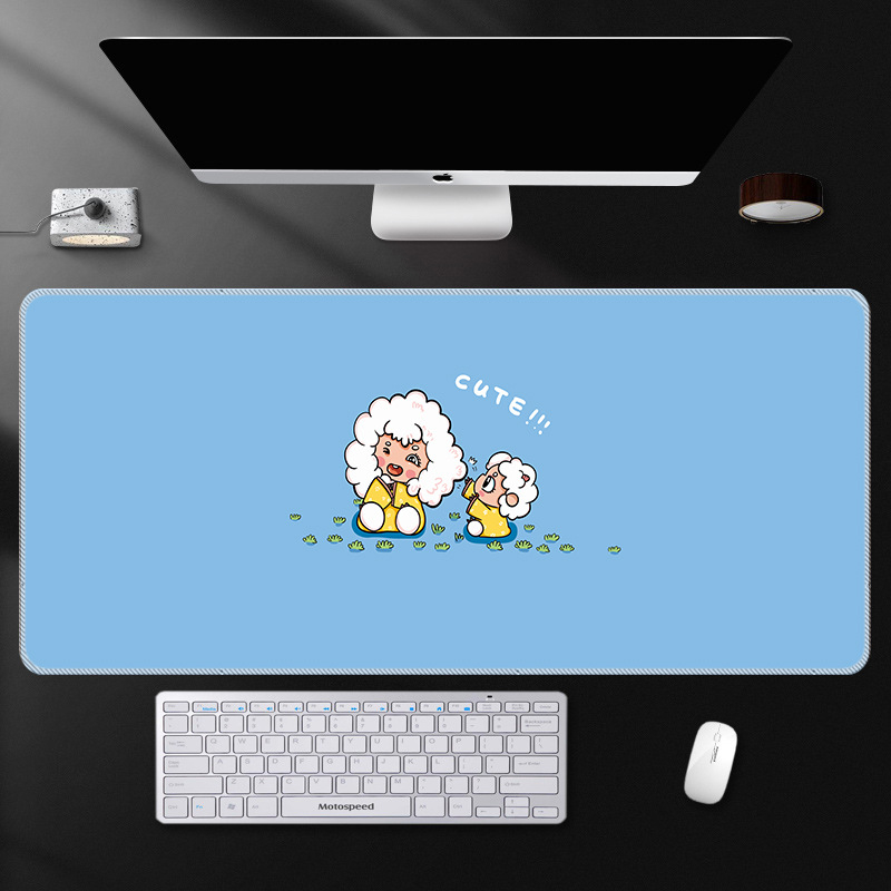 Мишкоподложка за офис и игри: натурален каучук, против приплъзване, печат чрез трансфер на топлина, OEM обработка.