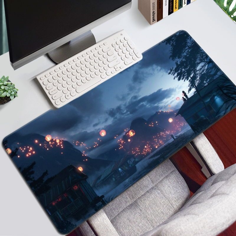 Covoraș mare anti-alunecare pentru birou, din cauciuc natural, o singură față, imprimare prin transfer termic, posibilitatea de a personaliza cu imagini, imprimare logo disponibil