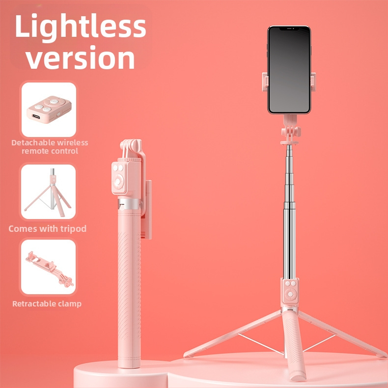 BT12 Bluetooth selfie bot és állvány LED világítással, távirányítóval