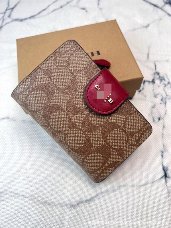 Portofel feminin din PVC, model cu dungi, cu mai multe compartimente pentru carduri, buzunar pentru monede și suport pentru ID