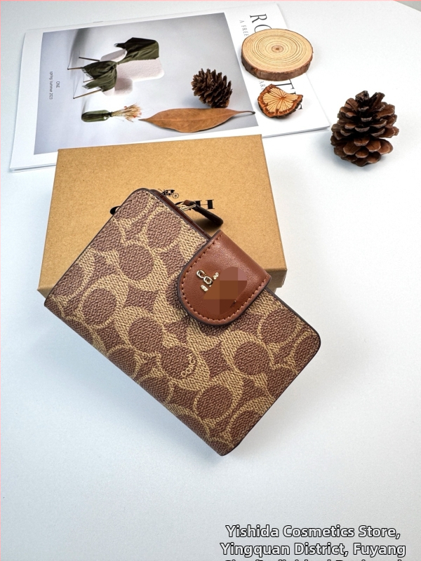 Portofel feminin din PVC, model cu dungi, cu mai multe compartimente pentru carduri, buzunar pentru monede și suport pentru ID