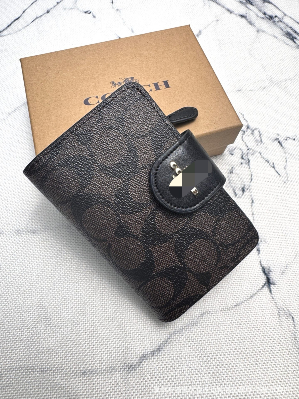 Portofel feminin din PVC, model cu dungi, cu mai multe compartimente pentru carduri, buzunar pentru monede și suport pentru ID