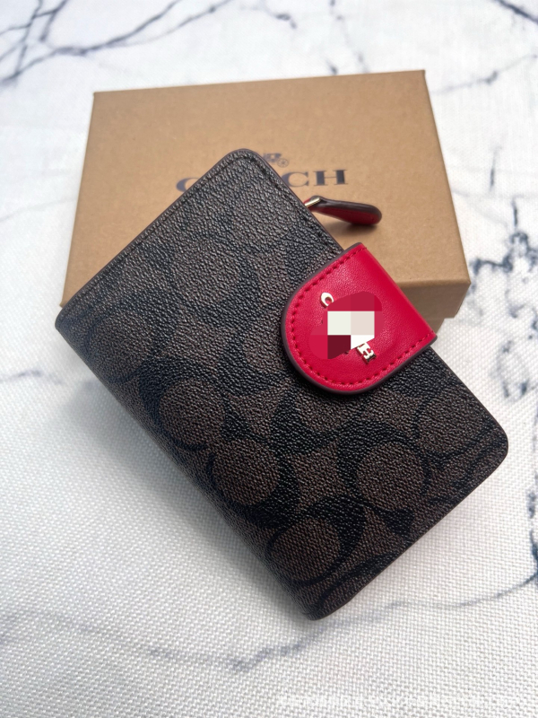 Portofel feminin din PVC, model cu dungi, cu mai multe compartimente pentru carduri, buzunar pentru monede și suport pentru ID