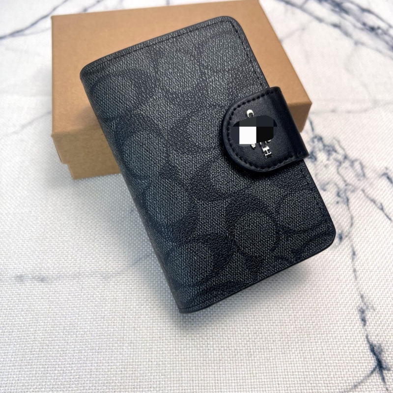 Portofel feminin din PVC, model cu dungi, cu mai multe compartimente pentru carduri, buzunar pentru monede și suport pentru ID