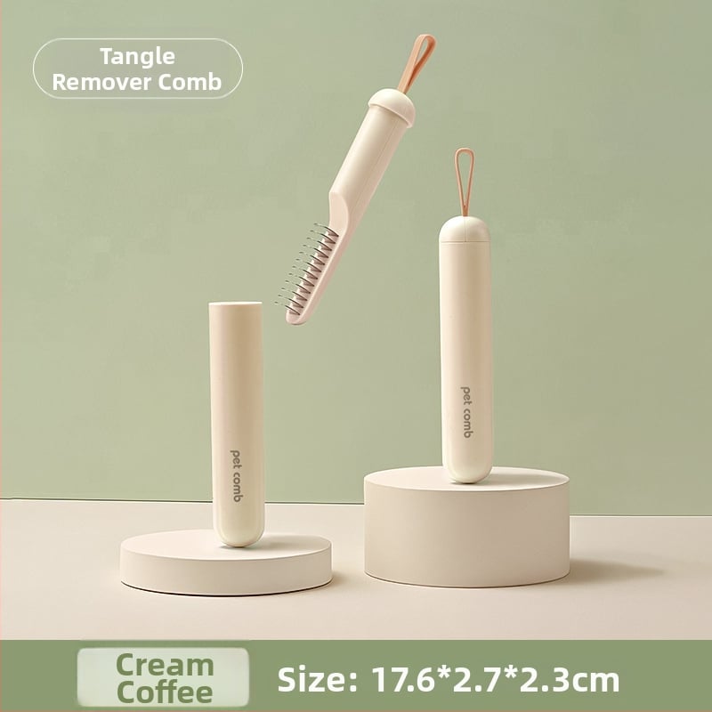 Volpet/Wopet Îndepărtător de păr pentru animale de companie pentru pisici cu blană lungă — ABS, oțel inoxidabil, cauciuc, cap pătrat