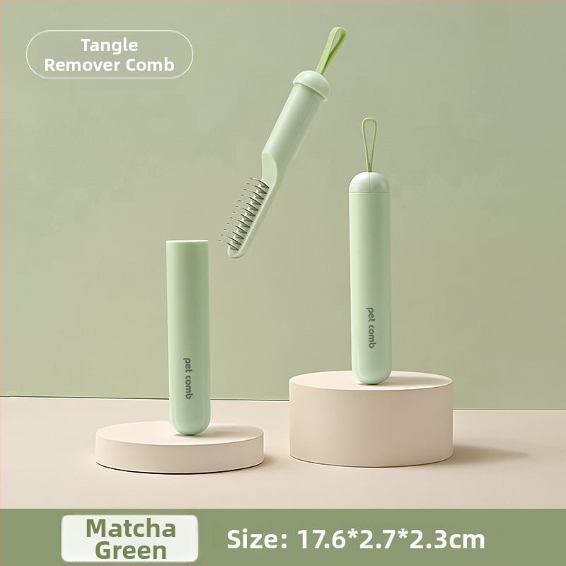 Volpet/Wopet Îndepărtător de păr pentru animale de companie pentru pisici cu blană lungă — ABS, oțel inoxidabil, cauciuc, cap pătrat