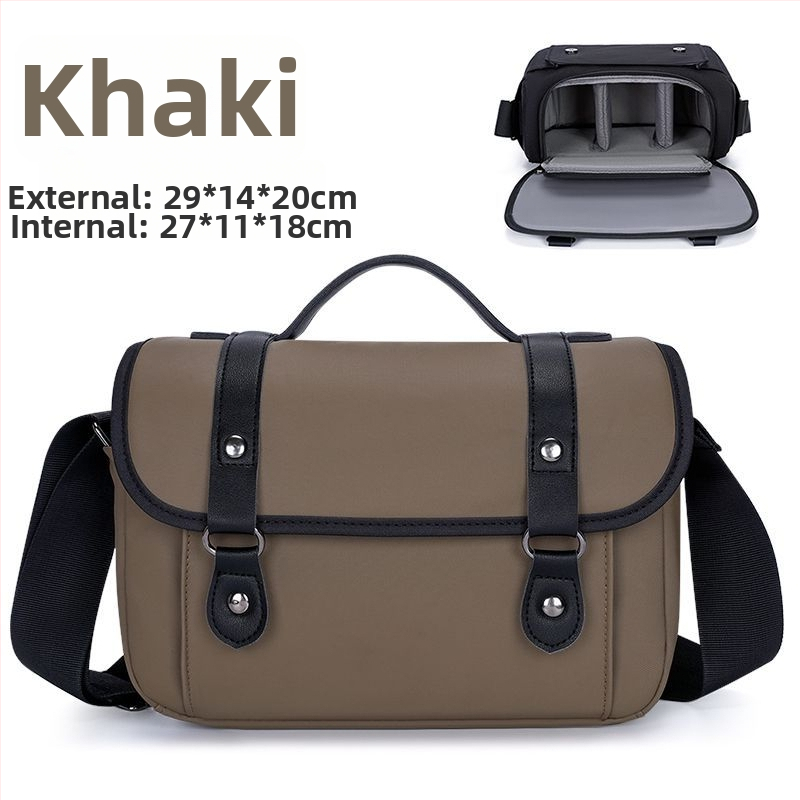 PU anyagú kamera táska, kézitáska stílus, tavasz 2025, férfi dizájn, otthoni tároláshoz (PU anyag; kézitáska stílus; tavasz 2025; férfi dizájn; otthoni tárolás)