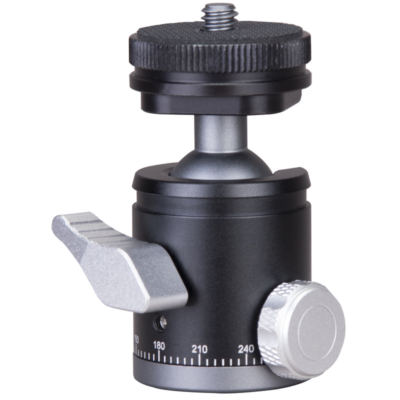 T130+T150+T180 Ball Head statīvs - alumīnija sakausējums + ABS, slodze 6-10 kg, ātri atbrīvotā plāksne iekļauta