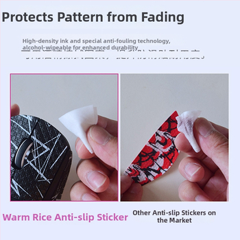 Warm Rice MX3 pretslīdēšanas pele uzlīme, saderīga ar Logitech MX Master 3/3s, materiāls āda, pielāgoti paraugi