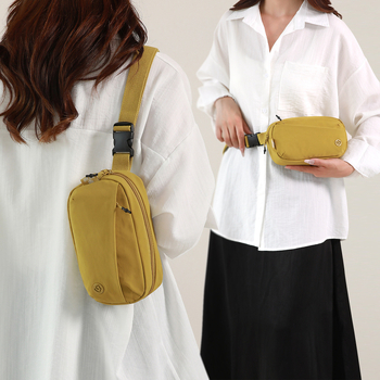 Geantă Jelans urban crossbody, din Oxford, închidere cu fermoar, căptușeală din poliester, buzunar ascuns cu fermoar