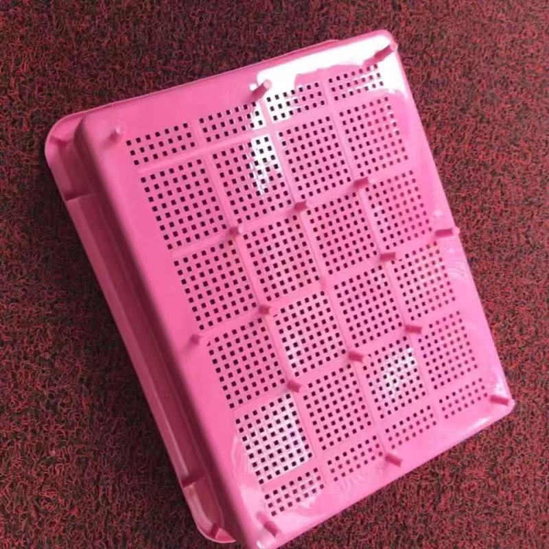 Кутия за котешки пясък, полузатворена, двуслойна, пластмасова, включена лопатка