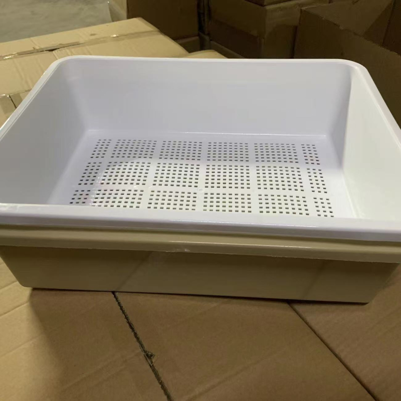 Кутия за котешки пясък, полузатворена, двуслойна, пластмасова, включена лопатка