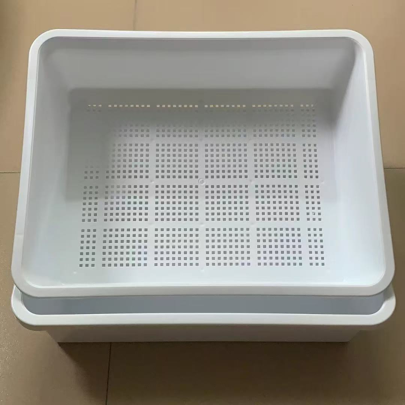 Кутия за котешки пясък, полузатворена, двуслойна, пластмасова, включена лопатка