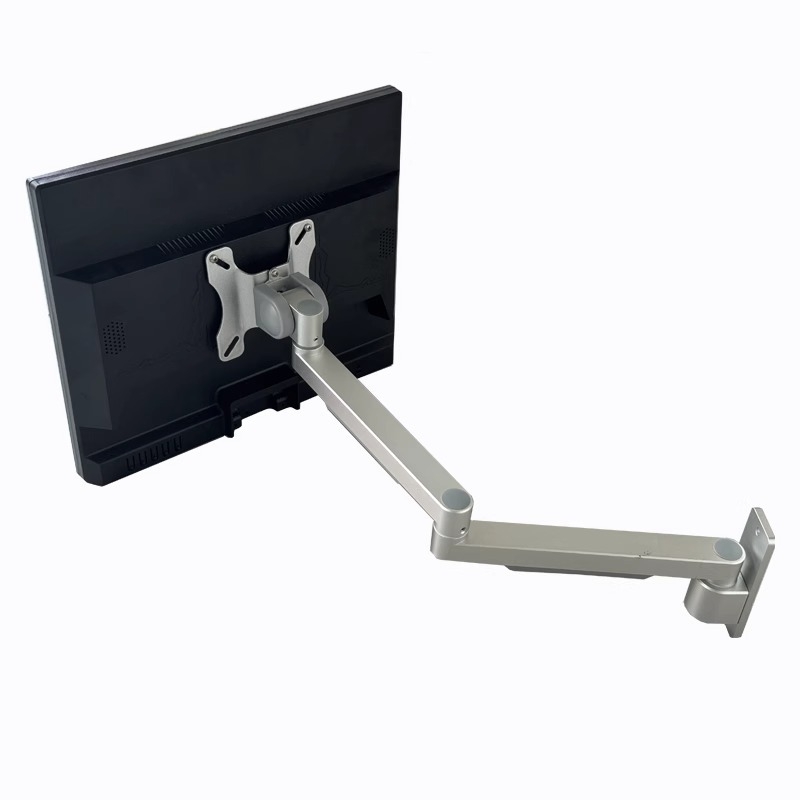 Industrijski integrirani držač zaslona i tipkovnice za 27-inčne monitore, aluminijska legura, rotirajući zidni nosač, nosivost 18 kg, model Lj-ba40
