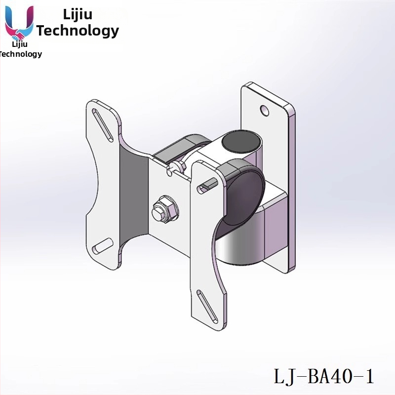 Industrijski integrirani držač zaslona i tipkovnice za 27-inčne monitore, aluminijska legura, rotirajući zidni nosač, nosivost 18 kg, model Lj-ba40