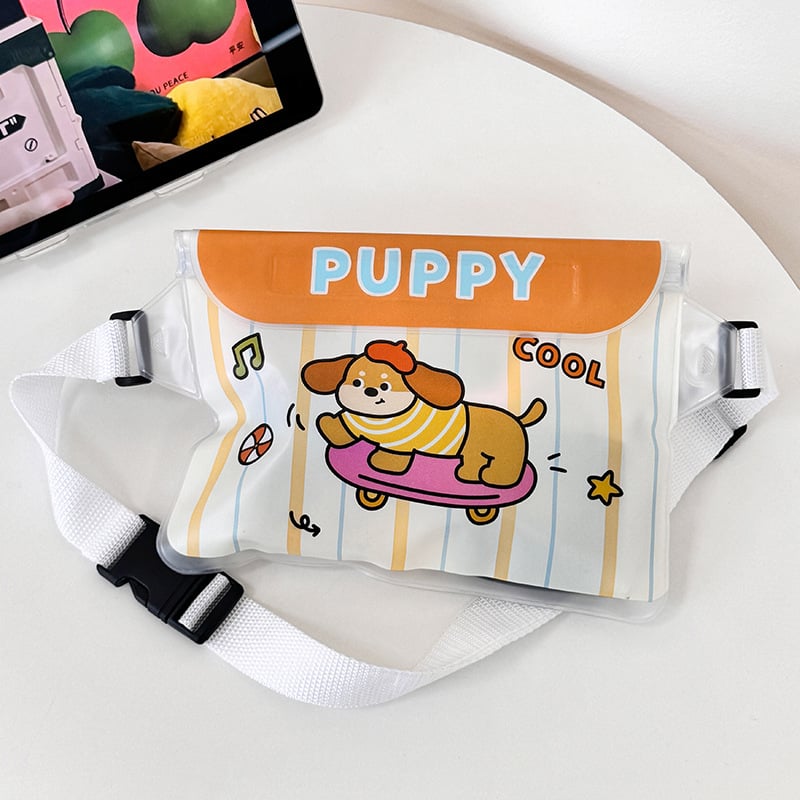 Vízálló telefontok dupla csatokkal és textilkötéllel – PVC zárt tok érintőképernyőhöz mobiltelefonokra (Kód Lh003)