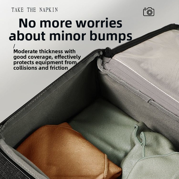 Fényképezőgéptáska - textil belső, egységes mintázat, ergonómikus hátsó panel, DSLR és tükör nélküli kamerákkal kompatibilis (Ősz 2020)