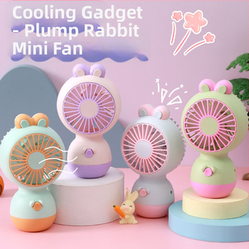 Ventilator de birou USB cu direcție reglabilă sus-jos | Baterie încorporată 300–500 mAh, 5V 5W, zgomot 45–50 dB, Încărcare USB, Viteză unică