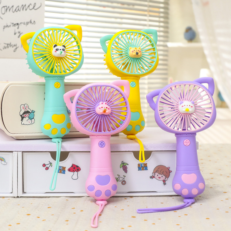 Ventilator de birou USB cu direcție reglabilă sus-jos | Baterie încorporată 300–500 mAh, 5V 5W, zgomot 45–50 dB, Încărcare USB, Viteză unică