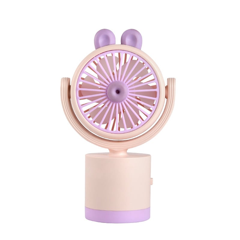 Ventilator de birou USB cu direcție reglabilă sus-jos | Baterie încorporată 300–500 mAh, 5V 5W, zgomot 45–50 dB, Încărcare USB, Viteză unică